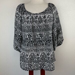 New York City Design Company Blouse Top Size L EUC